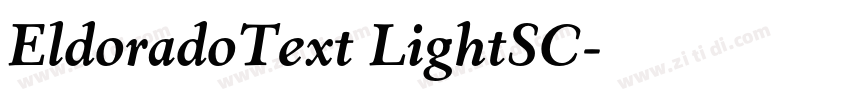EldoradoText LightSC字体转换